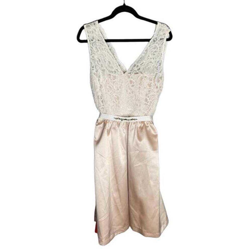 After Six Cocktail Length Classic Lace Dress - Size 12